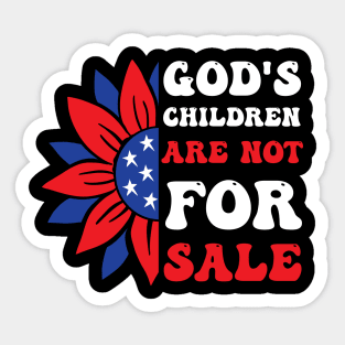 God's Children Are Not For Sale Funny Political Sticker